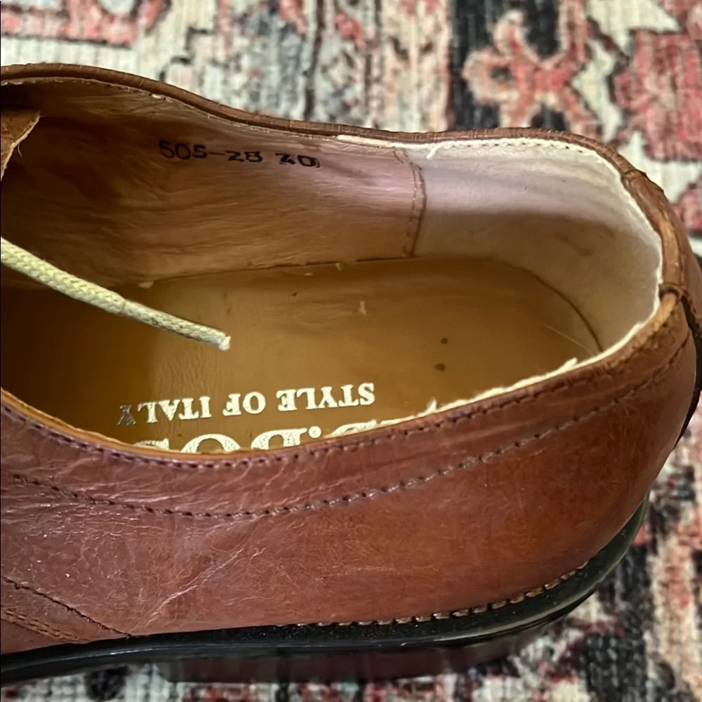 LD. Boss Tan Brown Oxford Men Shoes - Picture 13 of 17
